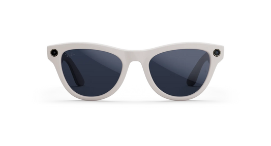 Ray-Ban Meta Skyler Gen 2 - (F) Shiny Chalky Gray - (L) Clear to Sapphire Transitions