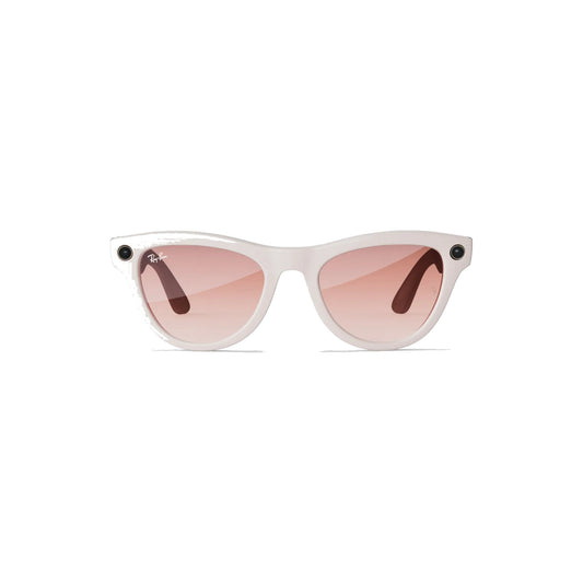 Ray-Ban Meta Skyler Gen 1 - (F) Shiny Chalky Gray - (L) Gradient Cinnamon Pink - product image