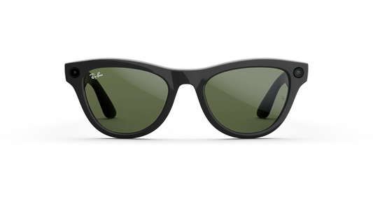 Ray-Ban Meta Skyler Gen 2 - Meta official Ray-Ban Meta Skyler (Gen 2) Shiny Black Green Lenses - view 2 of 5 - source 771820005403215