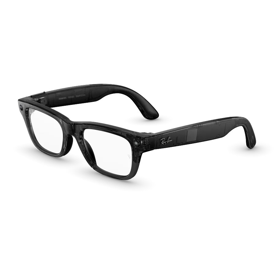 Ray-Ban Meta Blayzer Optics Gen 2 - Meta official Ray-Ban Meta Blayzer Optics (Gen 2), Shiny Transparent Black, Clear Lenses - view 1 of 1 - source 1275257121178326