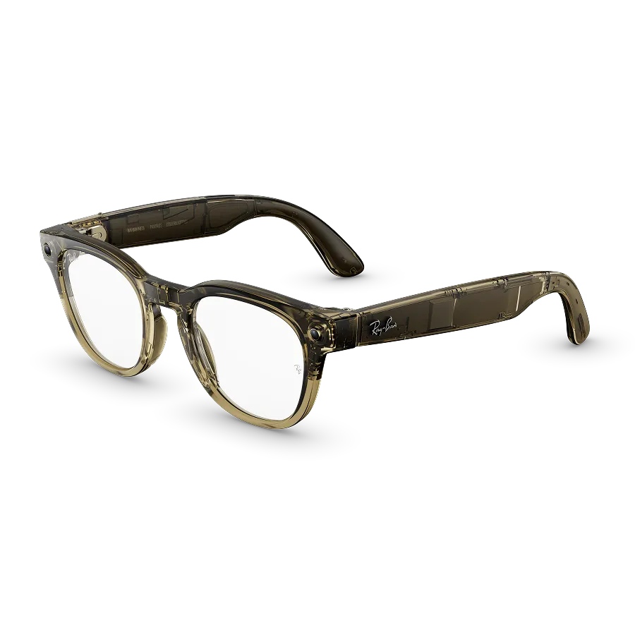 Ray-Ban Meta Scriber Optics Gen 2 - Meta official Ray-Ban Meta Scriber Optics (Gen 2), Shiny Transparent Stone Beige, Clear Lenses  - view 1 of 1 - source 1388728762495031